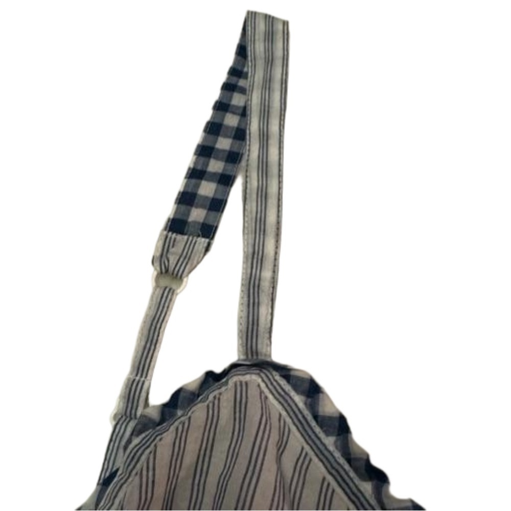Hollister Blue and White Striped Camisole Tank Top Size M Adjustable Straps Tie - Picture 9 of 17